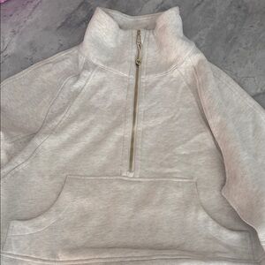 Lululemon Women's Heather Gray  Half-Zip Sweater